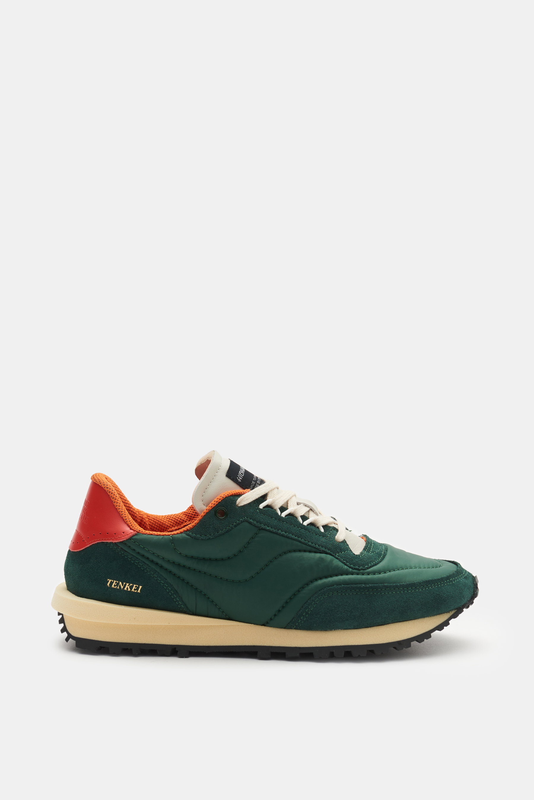 Hidnander Sneaker 'Tenkei Track Edition' dunkelgrün/orange