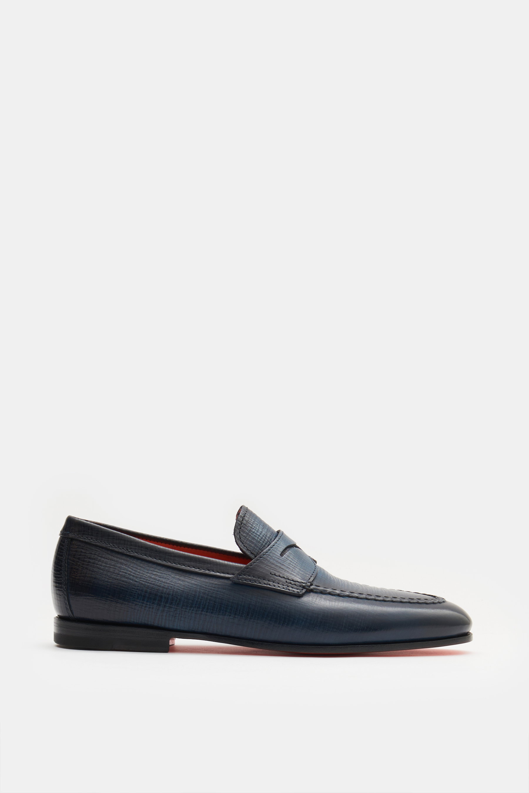 Santoni Penny Loafer navy