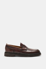 Officine Creative Penny Loafer 'Sax Flexi 001' rotbraun