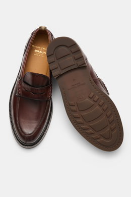 Officine Creative Penny Loafer 'Sax Flexi 001' rotbraun