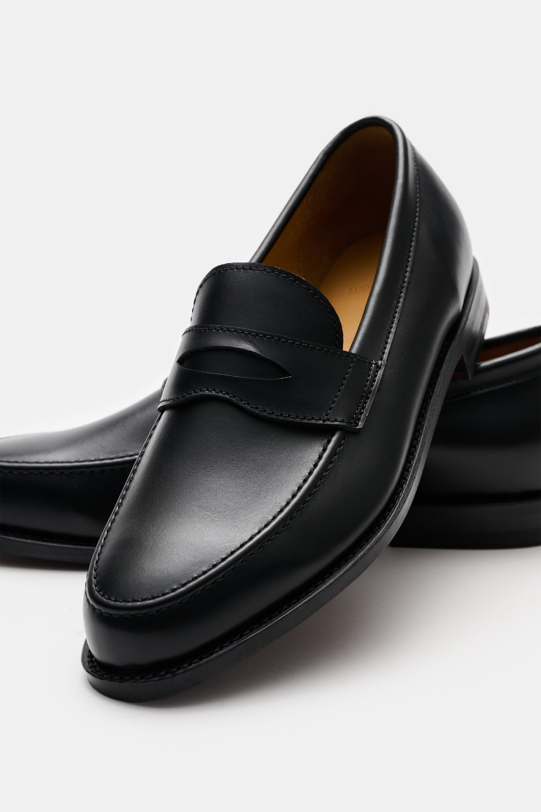 Ludwig Reiter レザーシューズ ブラック LUDWIG REITER Penny Loafer schwarz