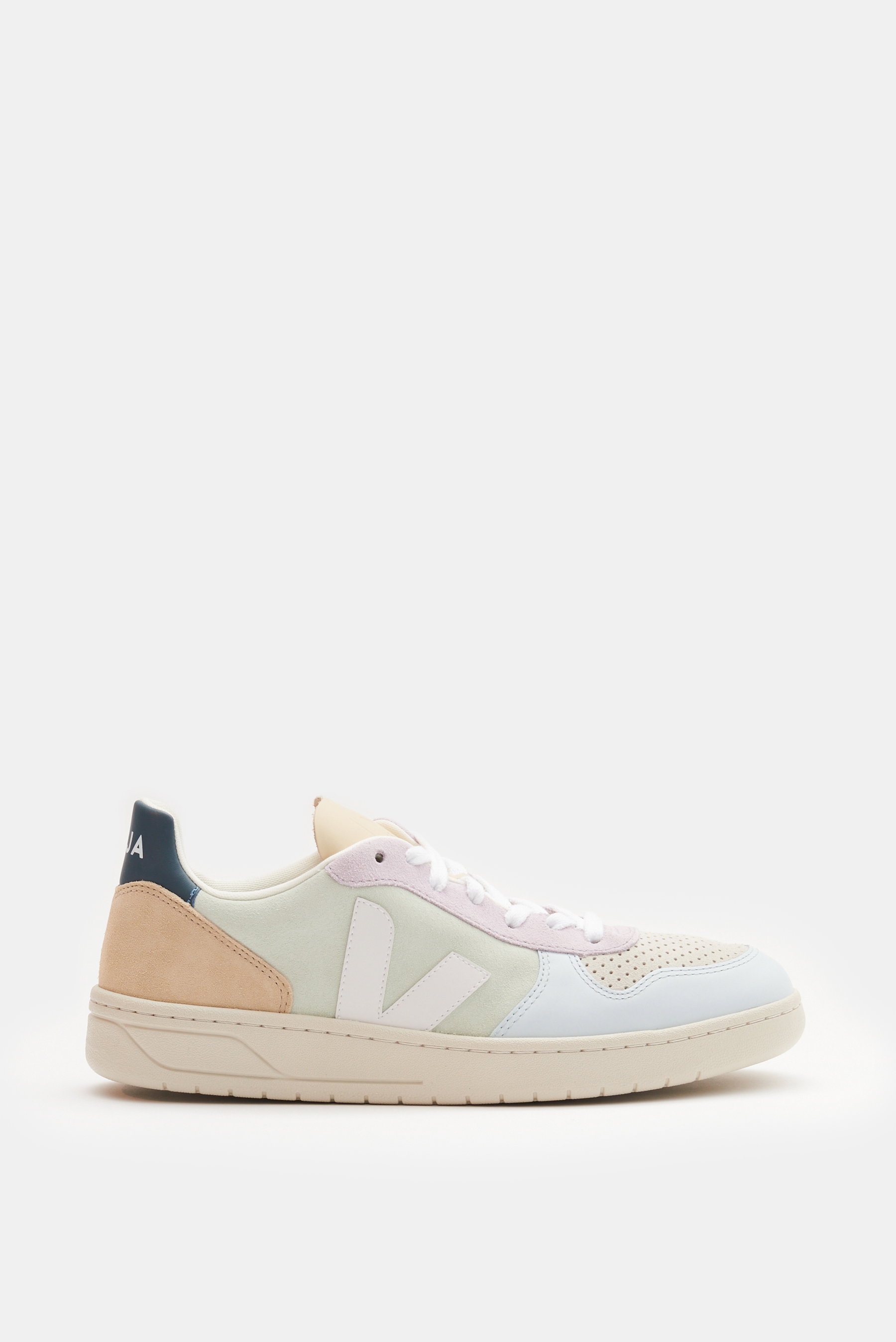 Veja Sneaker 'V-10' hellgrün/hellblau/rosé