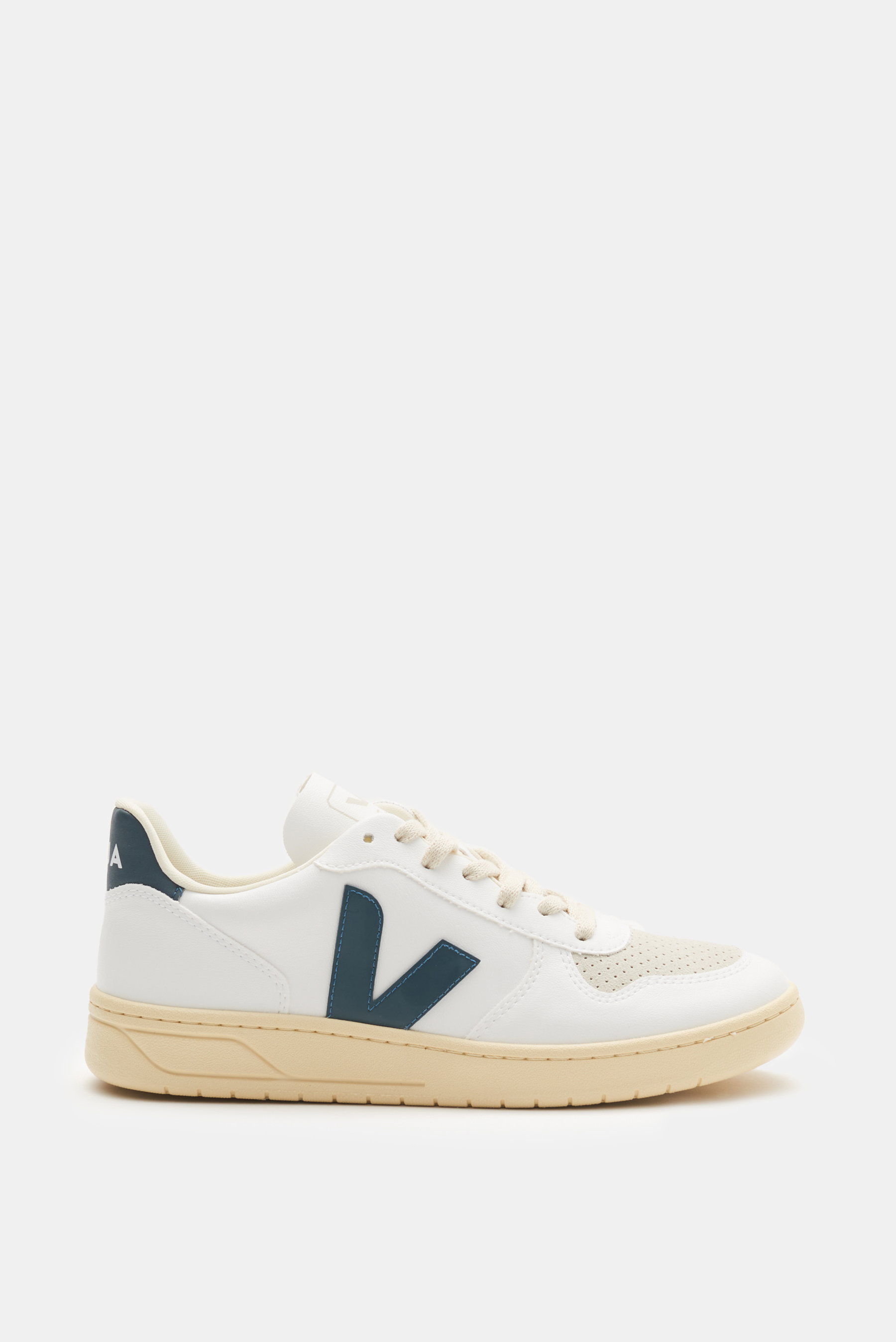 Veja Sneaker 'V-10' weiß/beige/dunkelgrün