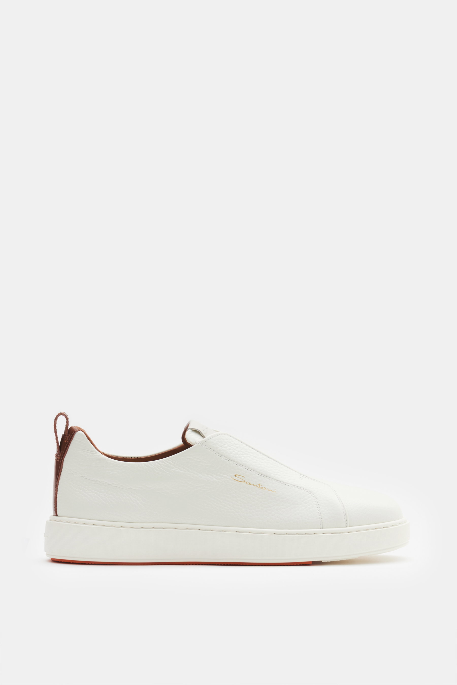 Santoni Slip-on-Sneaker offwhite/braun