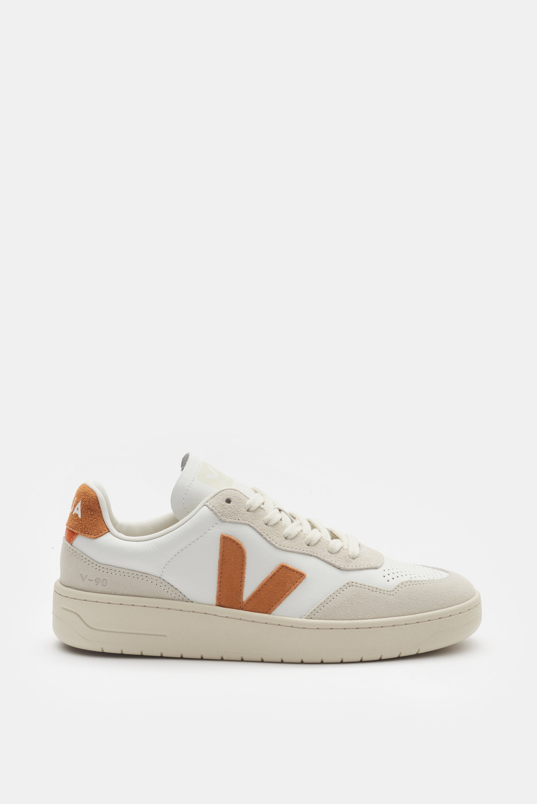 Veja Sneaker 'V-90 O.T. Leather' offwhite/beige/hellbraun
