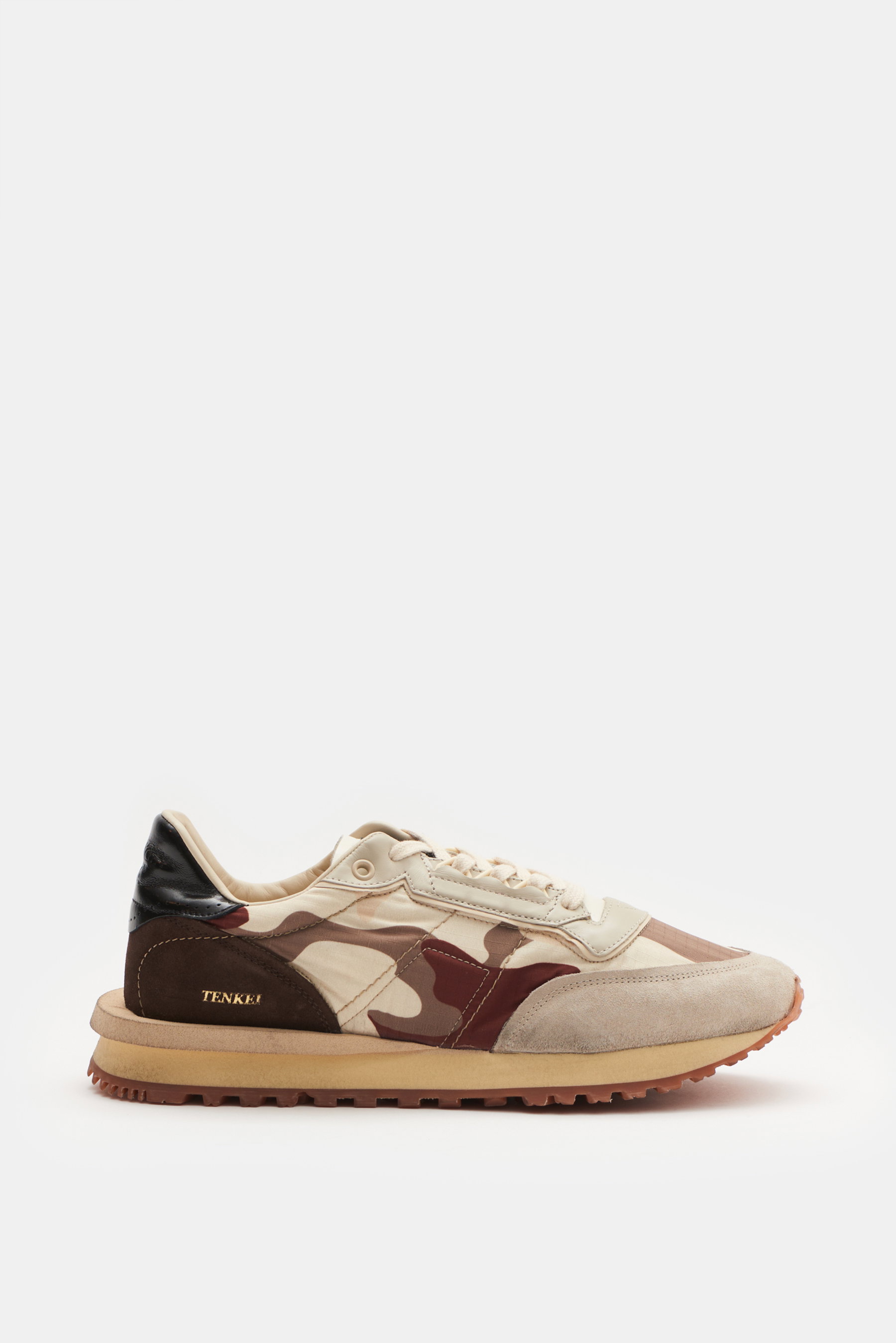 Hidnander Sneaker 'Tenkei Slip On' beige/braun/rostrot gemustert