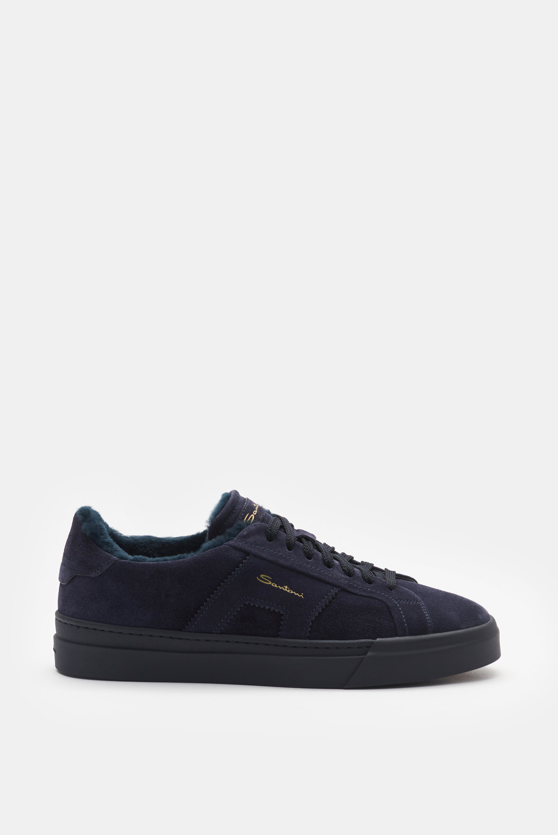 Santoni Sneaker 'Double Buckle' navy