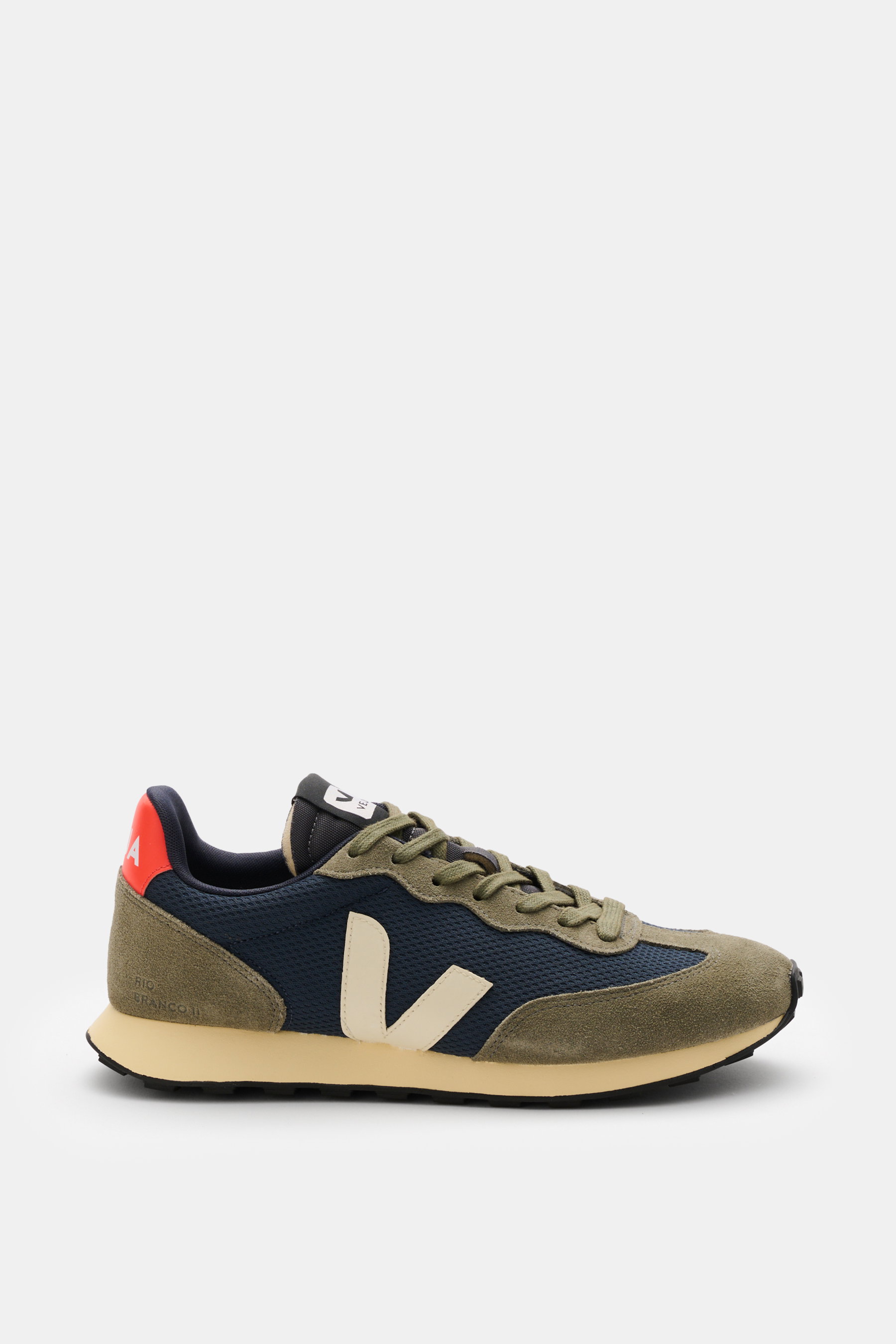 Veja Sneaker 'Rio Branco' oliv/navy/orange