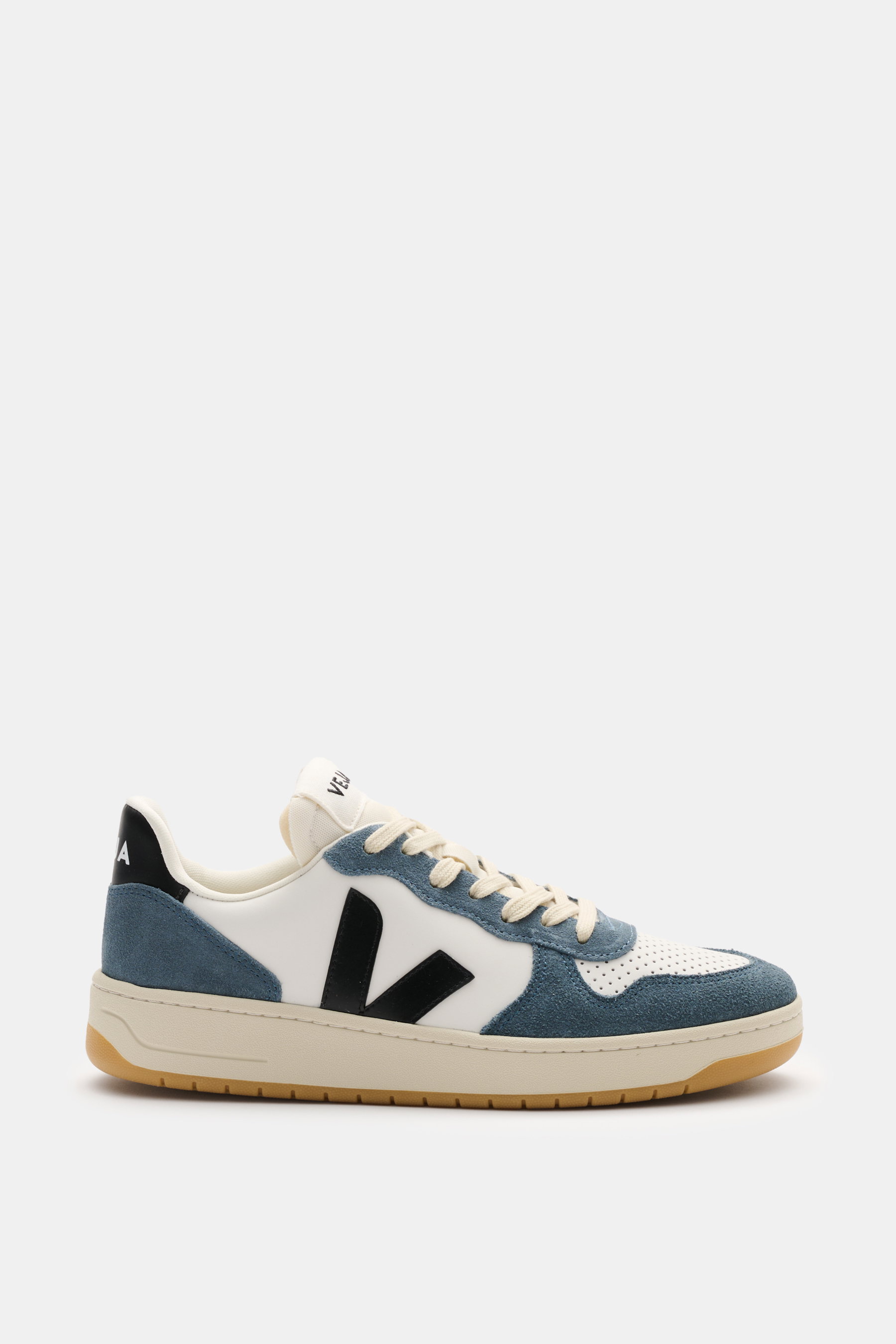 Veja Sneaker 'V-10' rauchblau/weiß/schwarz