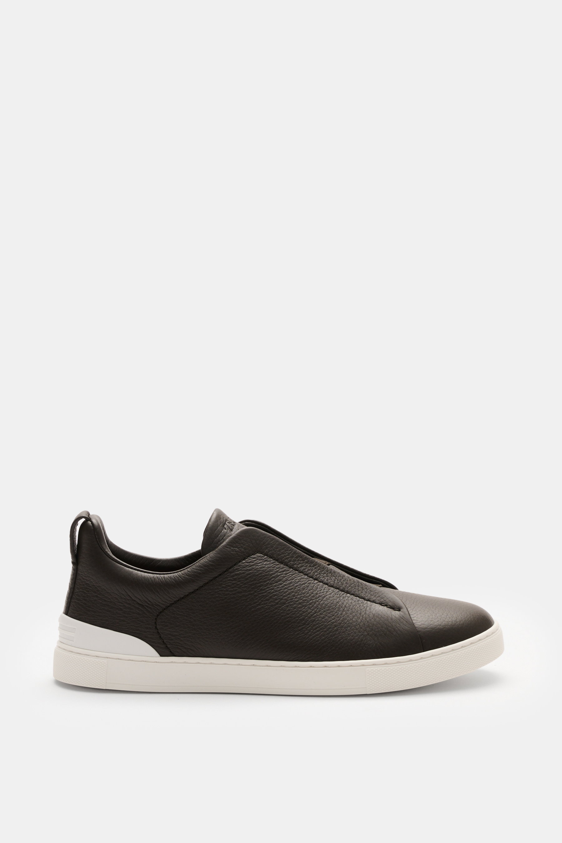 Zegna Slip-on-Sneaker 'Triple Stitch' dunkelbraun
