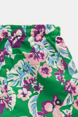 PT Torino Badeshorts grün/violett gemustert