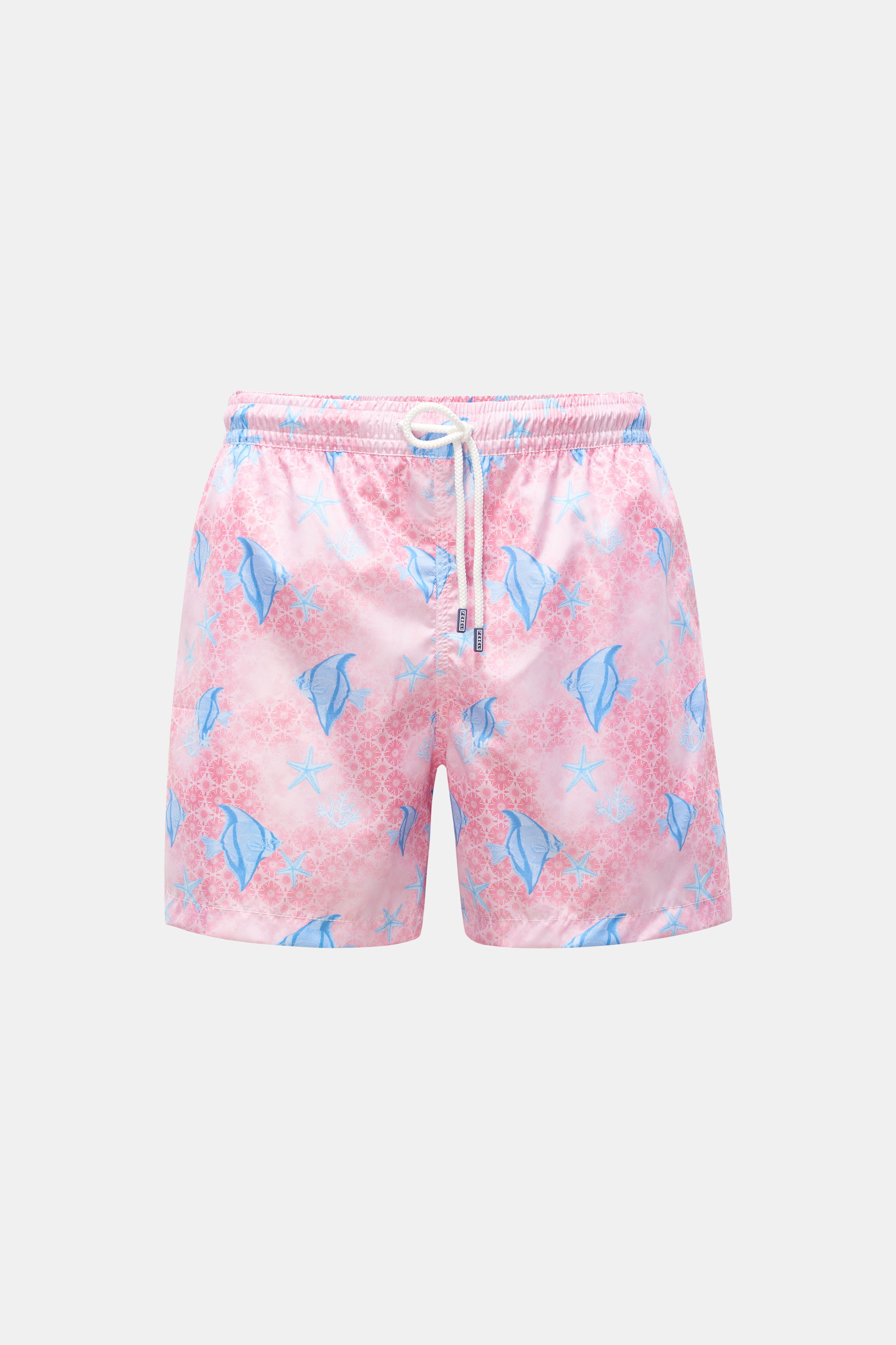 Fedeli Badeshorts 'Madeira Airstop' rosé/hellblau gemustert