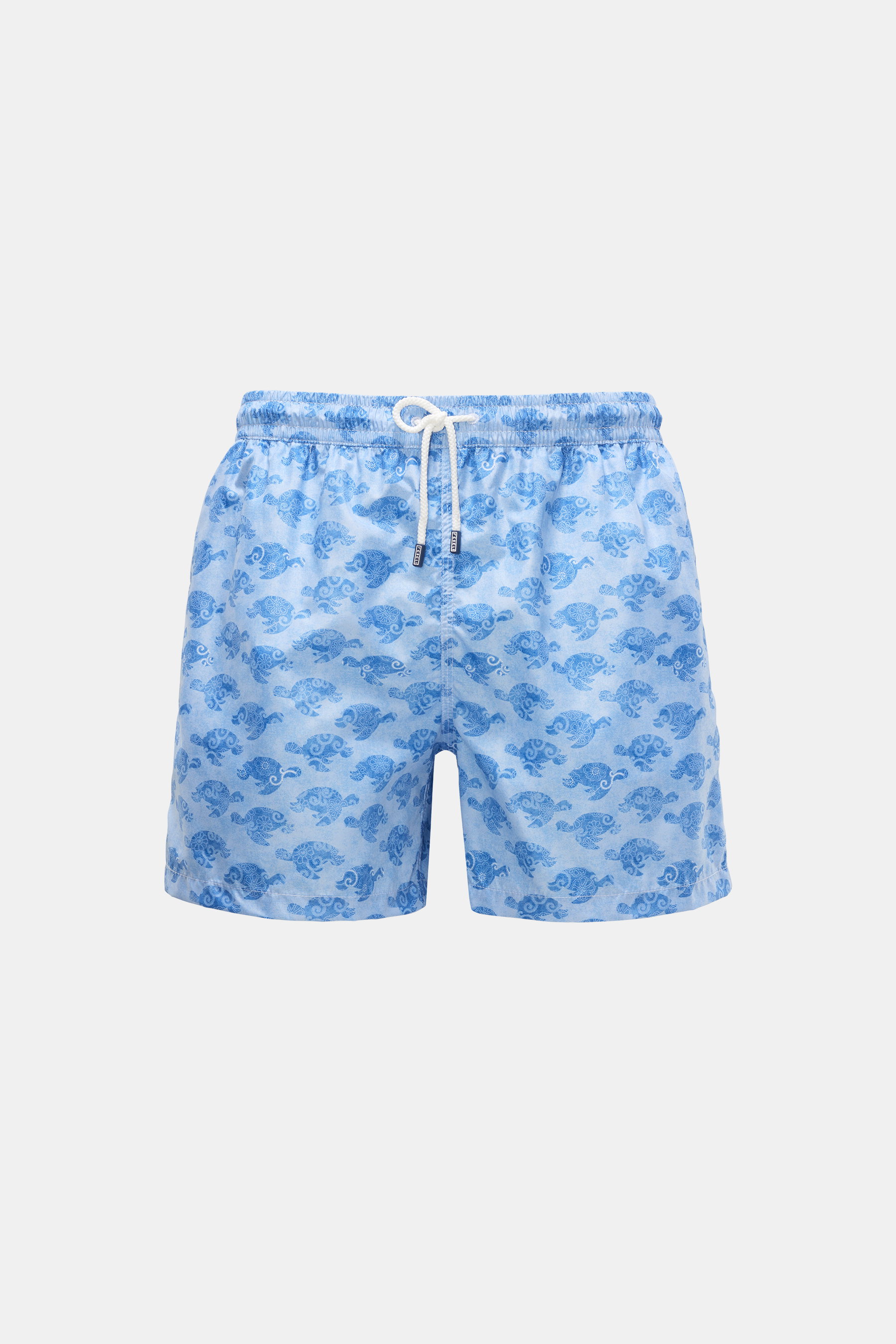 Fedeli Badeshorts 'Madeira Airstop' rauchblau/hellblau gemustert