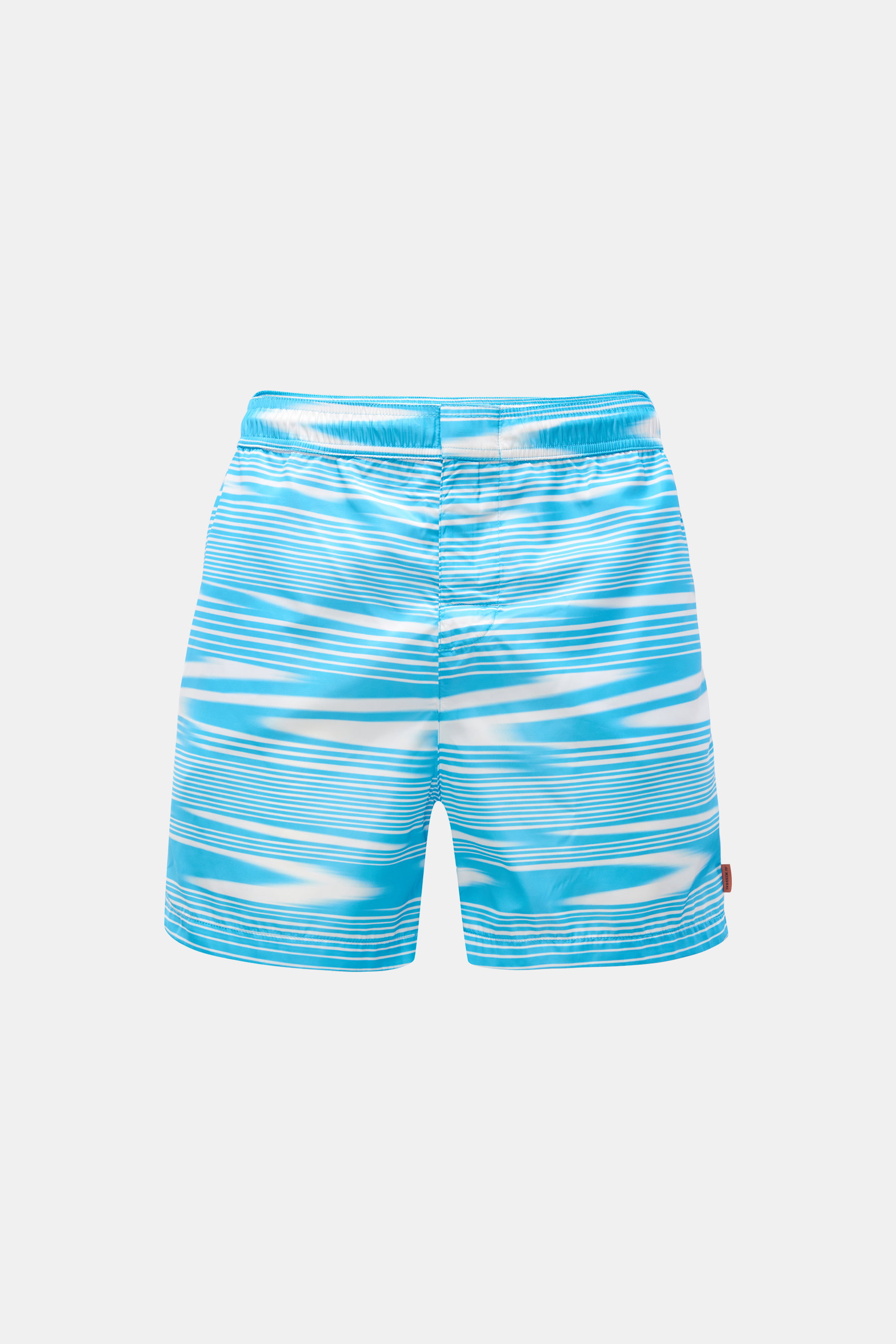 Missoni Badeshorts türkis/weiß gestreift