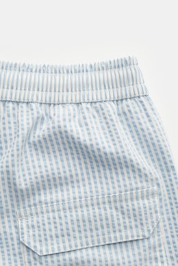 04651/ A trip in a bag Seersucker swim shorts 'Seersucker Swim' orange/white striped