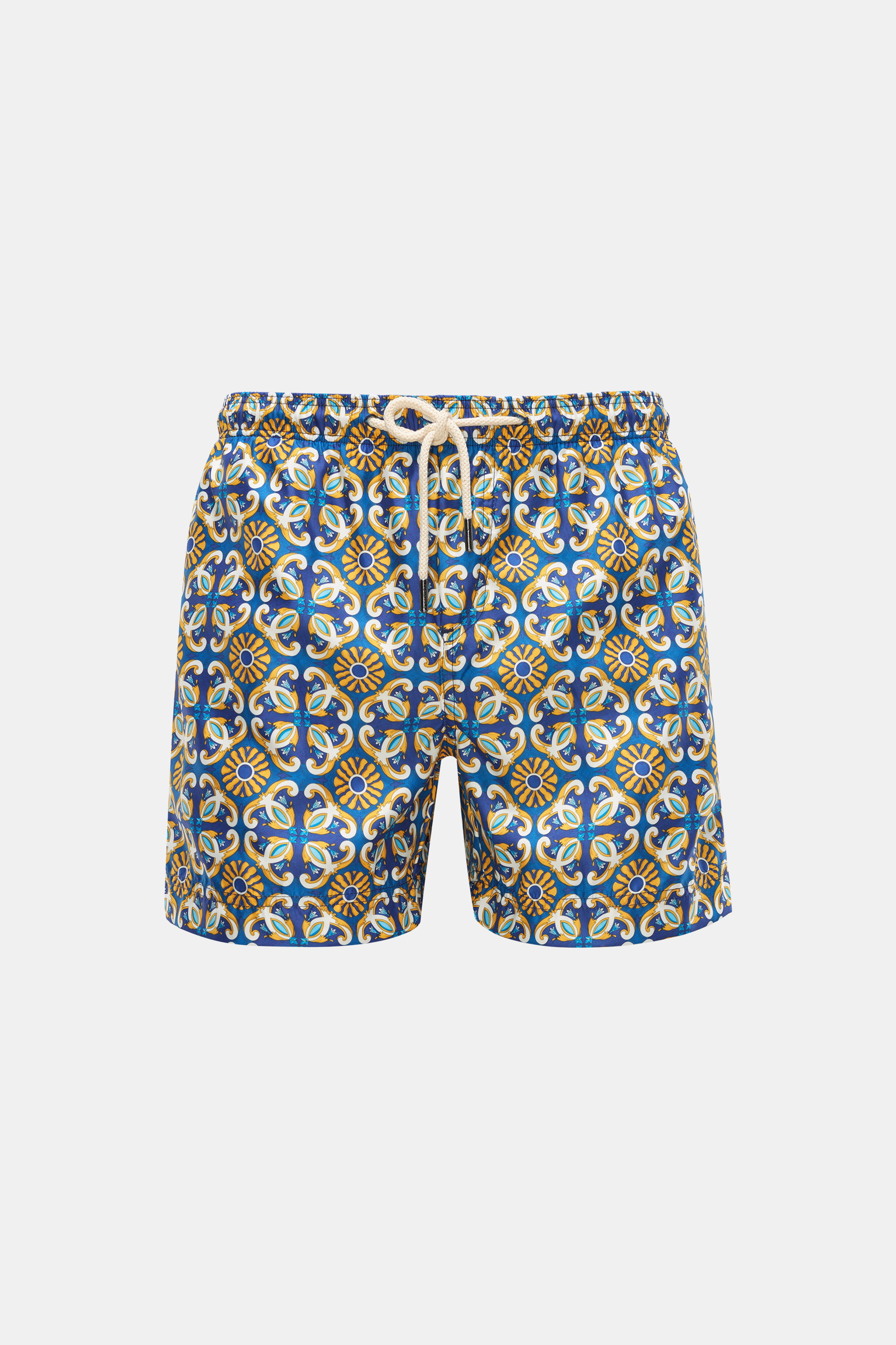 Peninsula Badeshorts navy/gelb gemustert