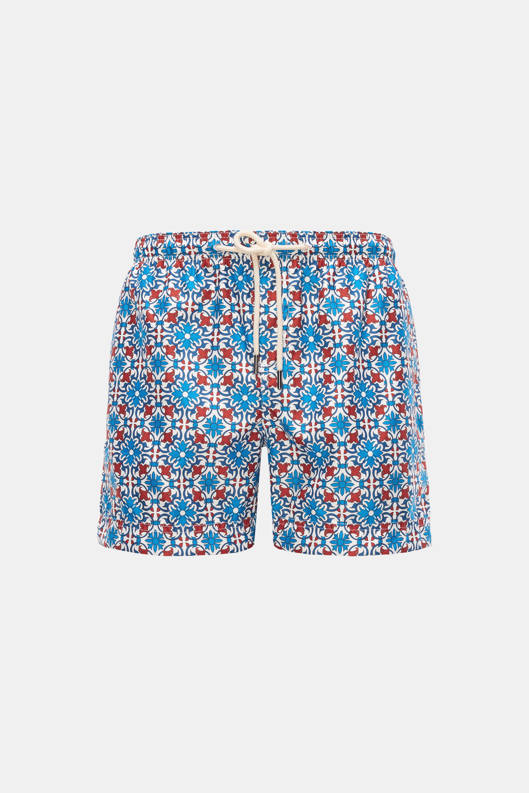 Peninsula Badeshorts blau/rot gemustert