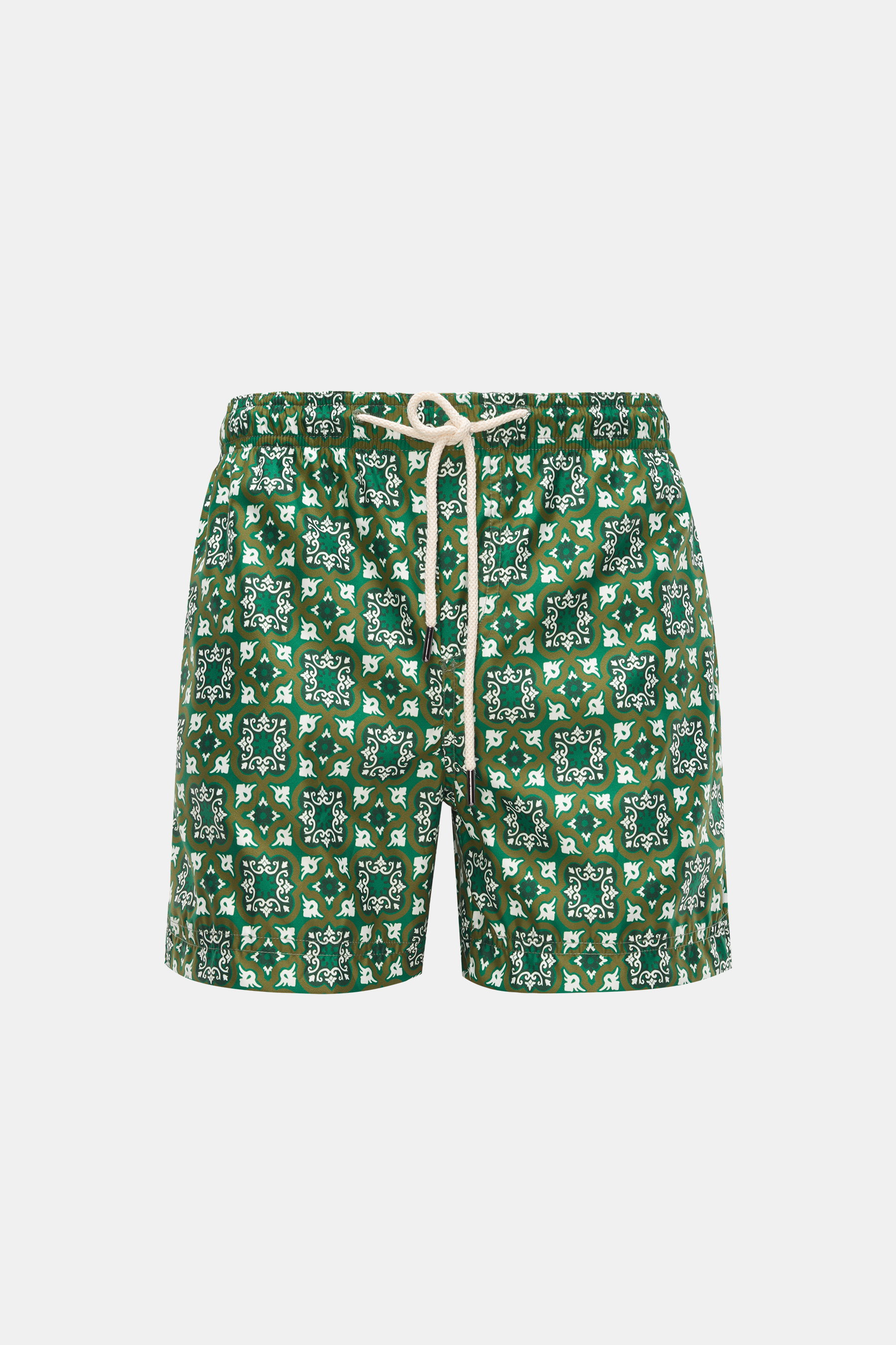 Peninsula Badeshorts oliv/weiß gemustert