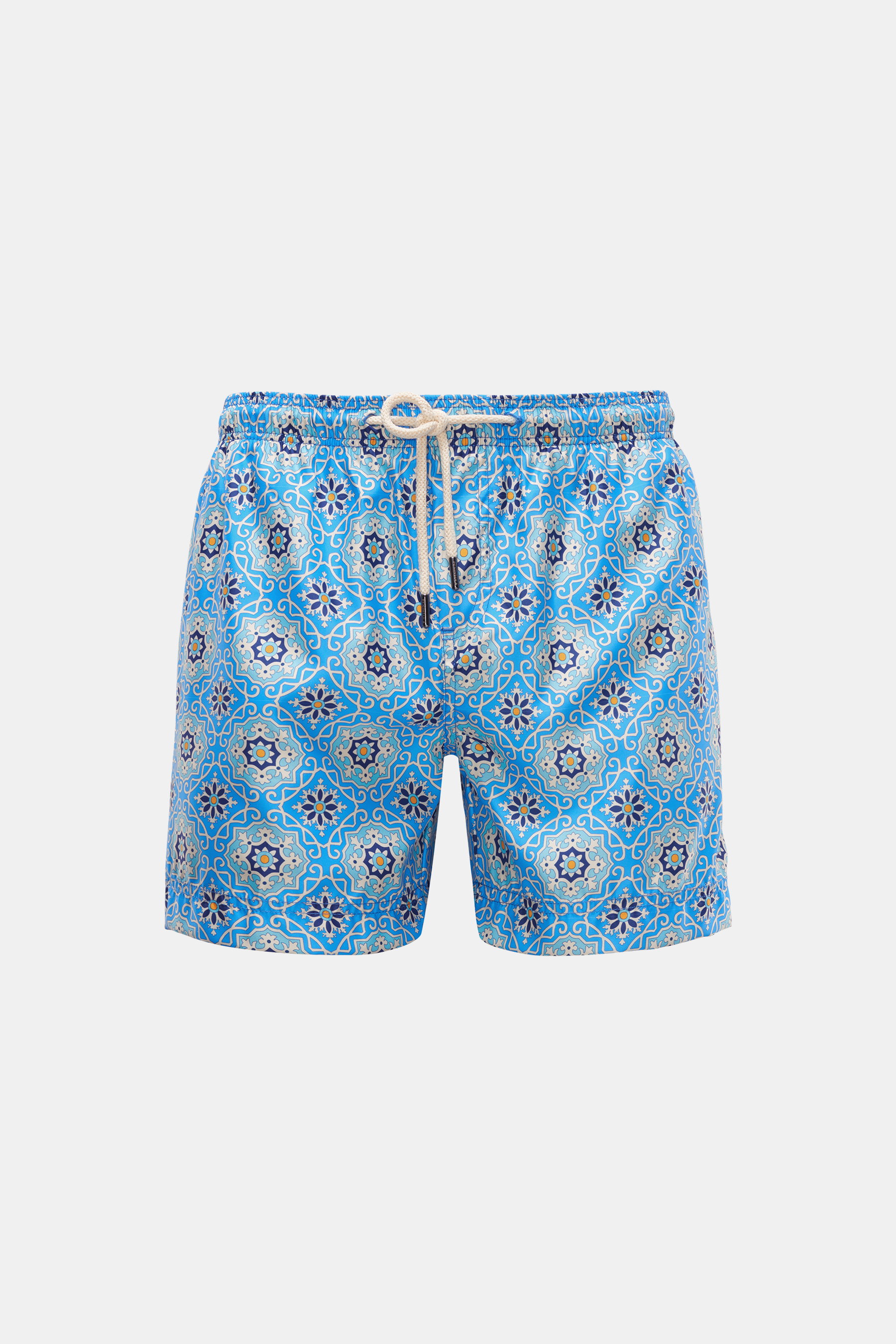 Peninsula Badeshorts blau/creme gemustert