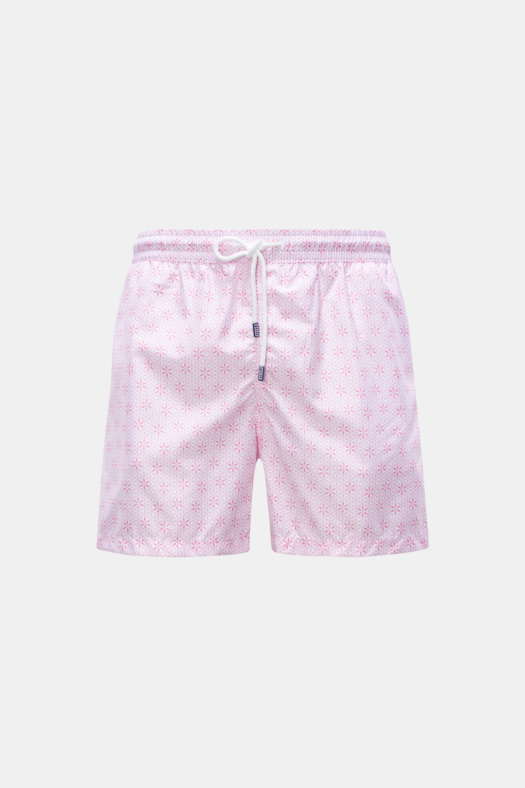 Fedeli Badeshorts 'Madeira Airstop' rosé/weiß gemustert