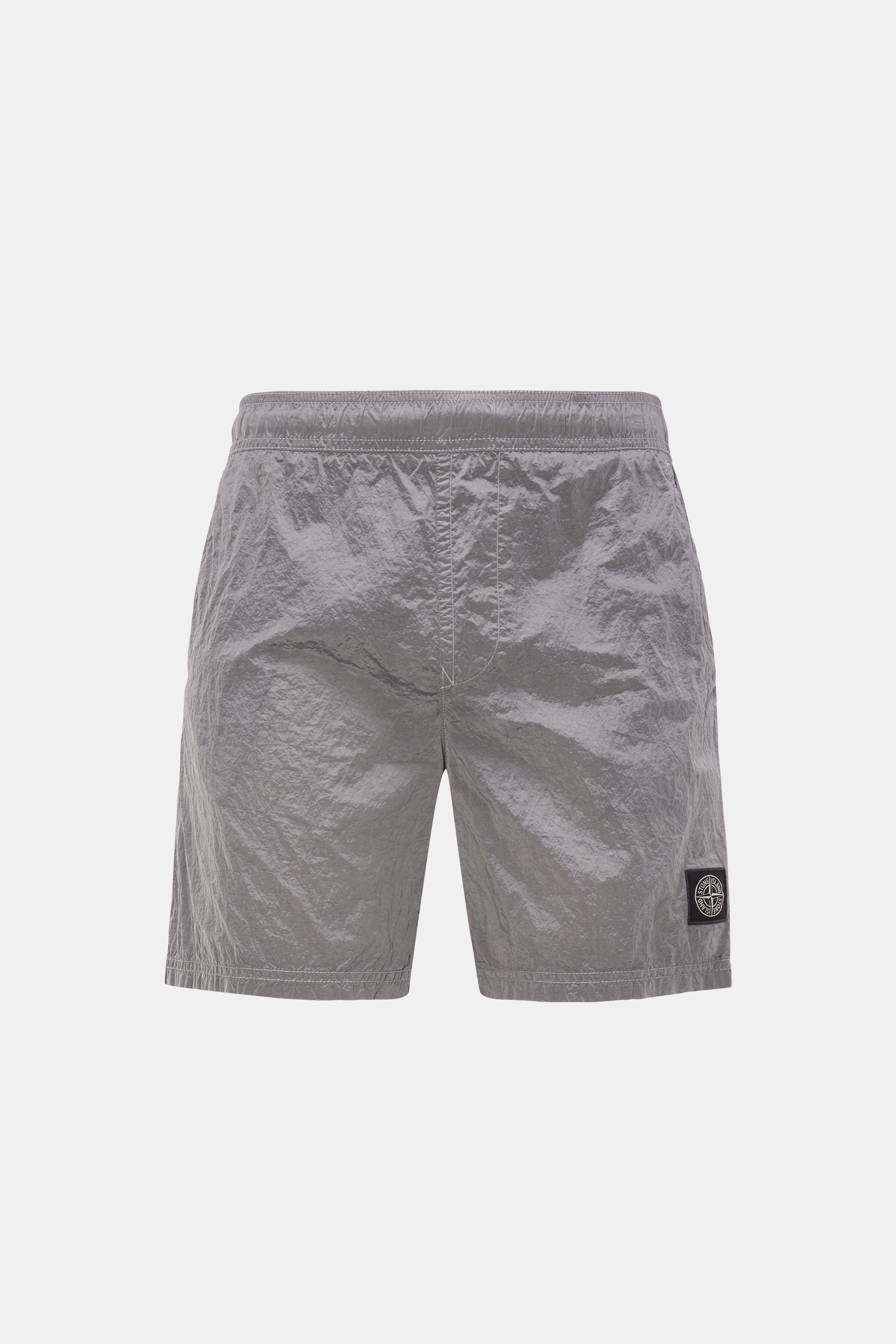 Stone Island Badeshorts 'Nylon Metal' silbergrau