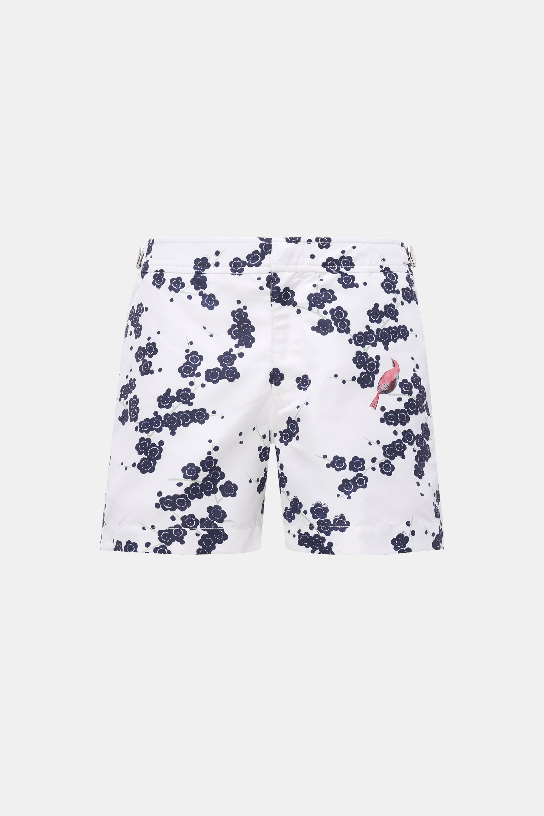 Orlebar Brown Badeshorts 'Setter Plum Blossom' navy/offwhite gemustert