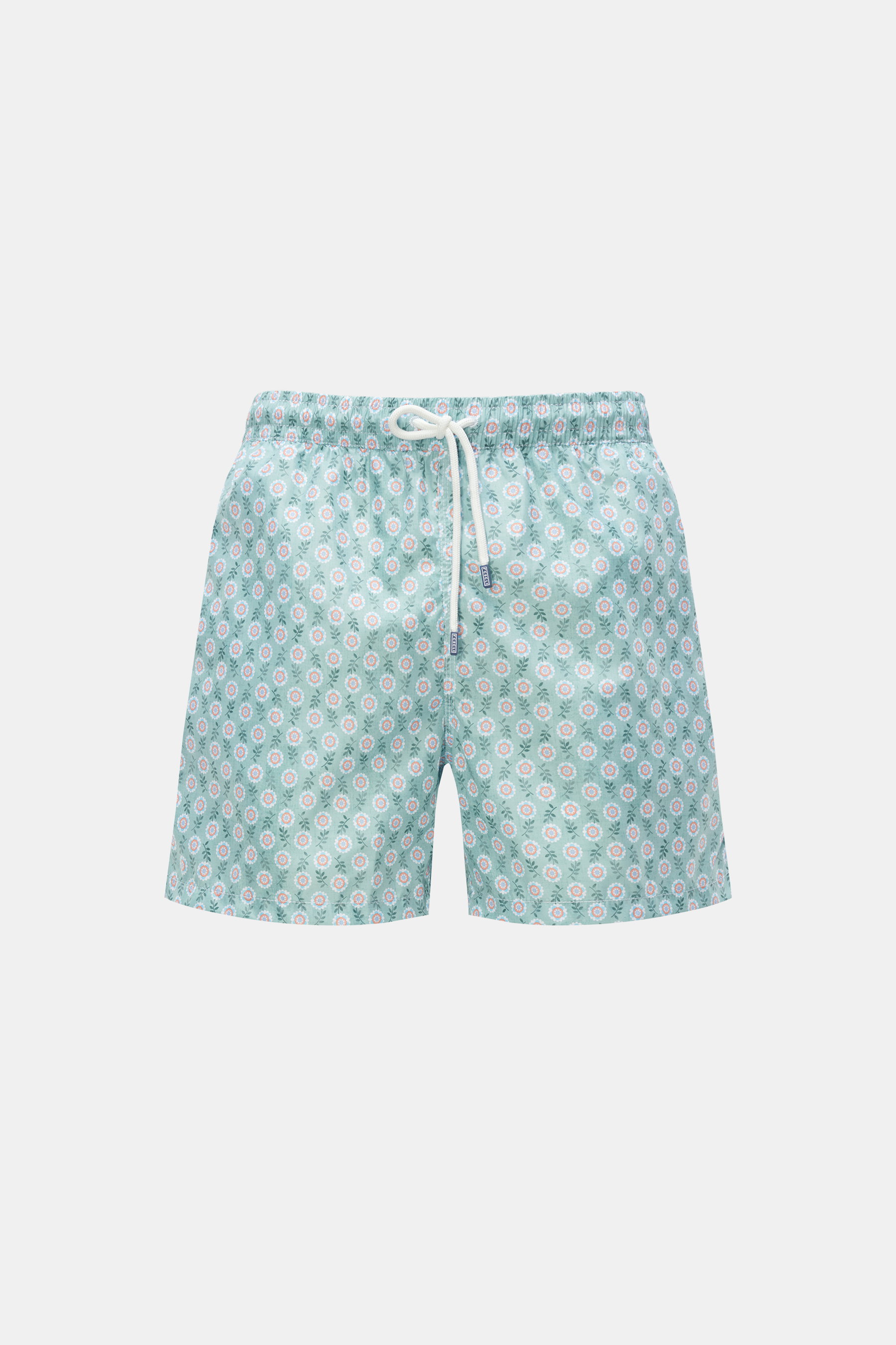 Fedeli Badeshorts 'Madeira Airstop' pastellgrün/hellblau gemustert