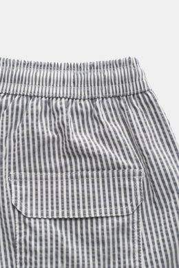 04651/ A trip in a bag Seersucker swim shorts 'Seersucker Swim' grey-blue/white striped