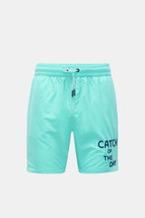 04651/ A trip in a bag Swim shorts 'Plain Swim' turquoise