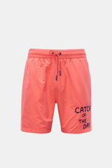 04651/ A trip in a bag Swim shorts 'Plain Swim' coral