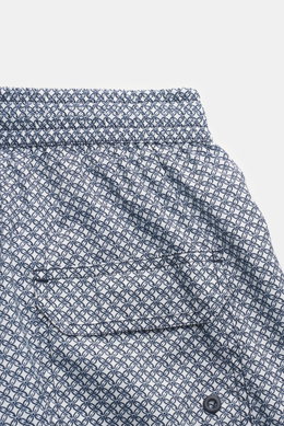 04651/ A trip in a bag Swim shorts 'Tile Swim' navy/white patterned