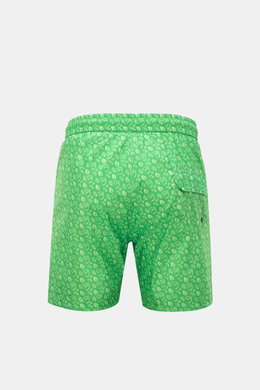 04651/ A trip in a bag Swim shorts green patterned