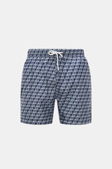04651/ A trip in a bag Swim shorts 'Neptun Swim' navy/white patterned
