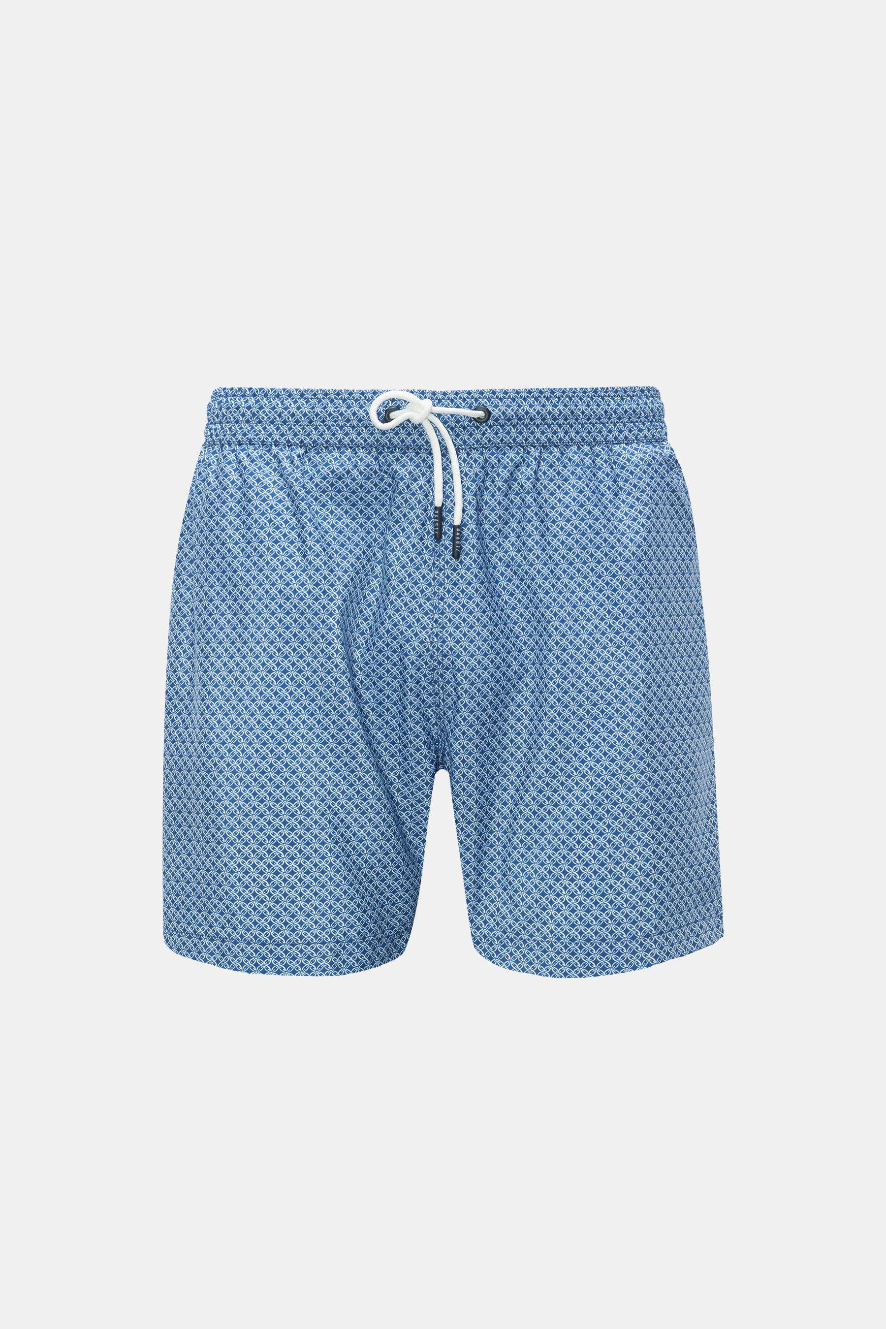04651/ A trip in a bag Badeshorts 'Tile Swim' blau/weiß gemustert