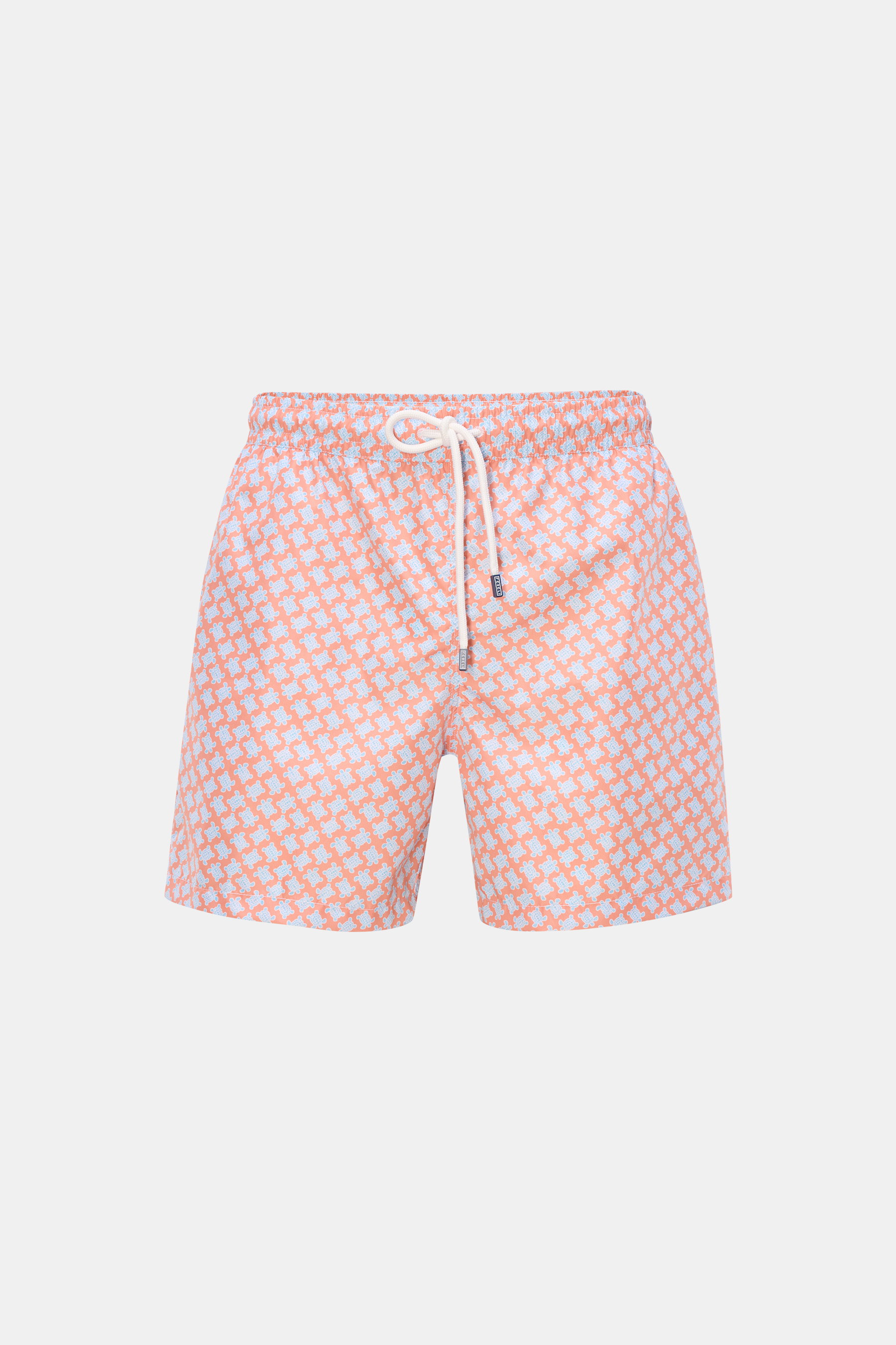 Fedeli Badeshorts 'Madeira Airstop' hellorange/hellblau gemustert
