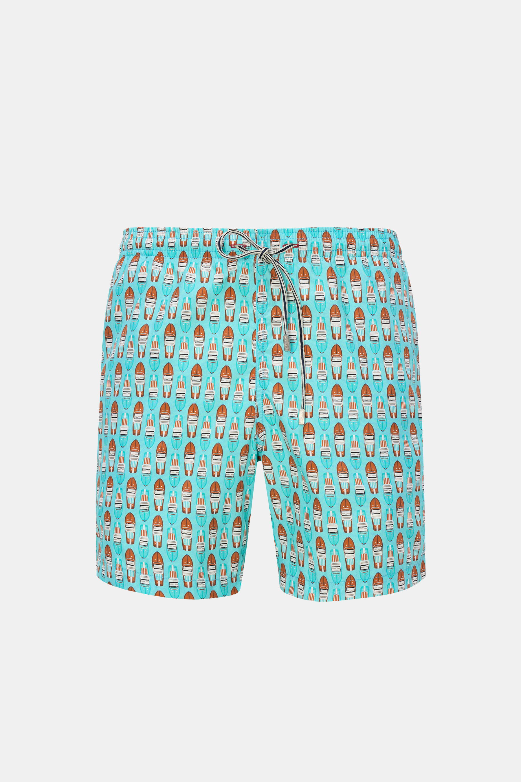 Zeybra Portofino 1962 - Herren - Badeshorts mintgrün/braun gemustert