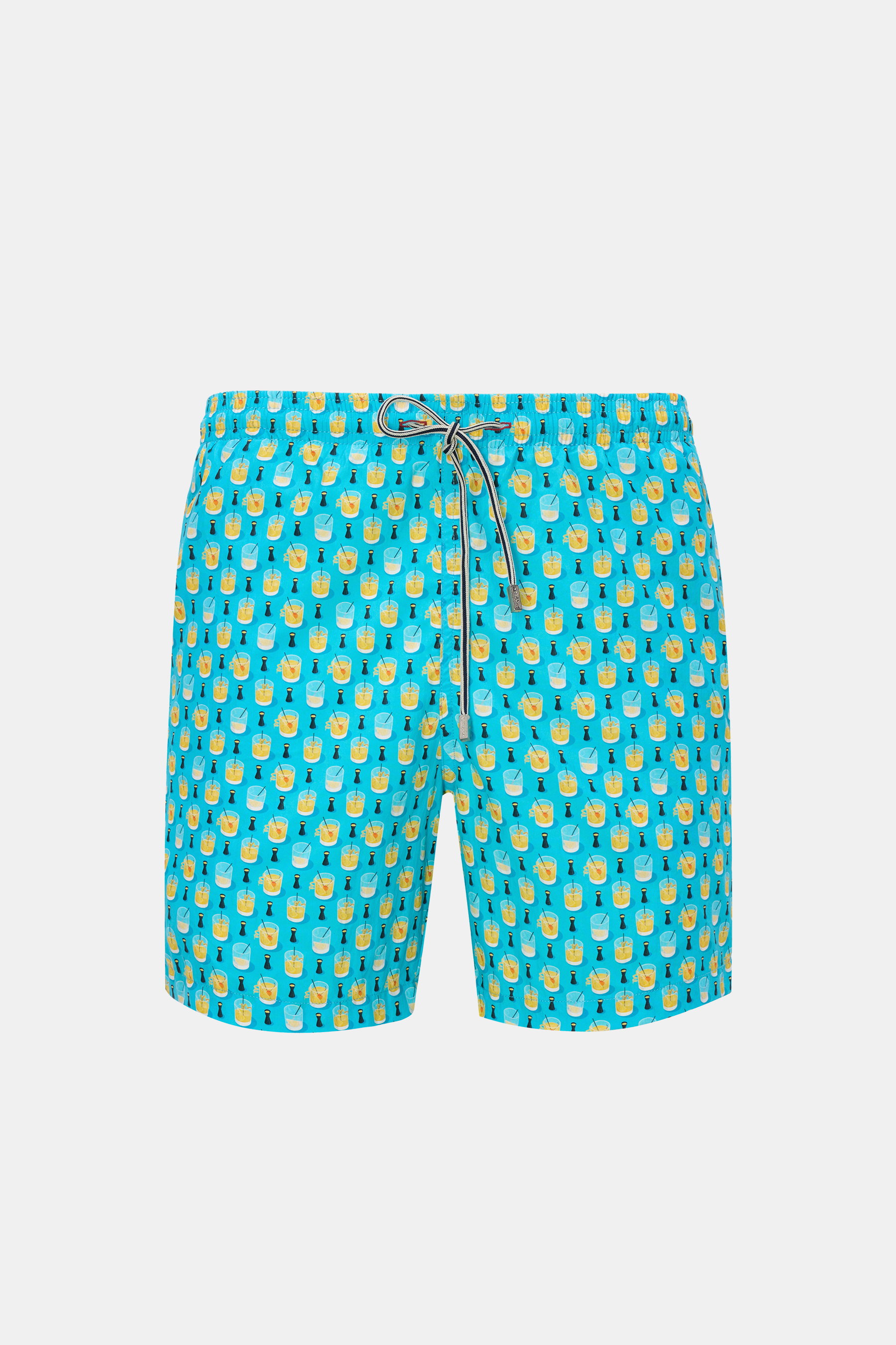 Zeybra Portofino 1962 Badeshorts türkis/gelb gemustert