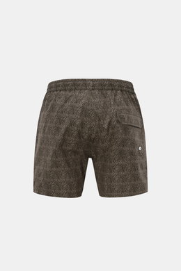 04651/ A trip in a bag Swim shorts 'Wave Swim' dark green patterned