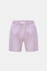04651/ A trip in a bag Swim shorts 'Madeira Swim' rose/grey patterned
