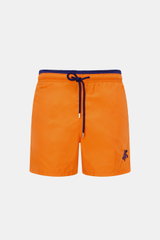 Vilebrequin Swim shorts 'Moka' neon orange/navy