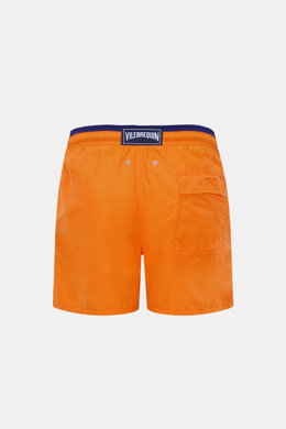 Vilebrequin Swim shorts 'Moka' neon orange/navy
