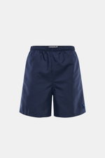 Front view of Ami Paris Swim shorts navy in solid dark blue with elasticated waistband and visible stitching, perfect for beach and pool.

<p>Perfect for beach and pool: These swim shorts by AMI PARIS combine sporty style with fine microfibre fabric.</p>
