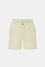 Front view of 04651/ A trip in a bag Swim shorts 'Mono Seersucker' sage in light green with elastic waistband and drawstring.

Description: <p>Perfect for your next summer holiday: With their design in seersucker look, these swim shorts by 04651/ A TRIP I