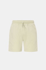 Front view of 04651/ A trip in a bag Swim shorts 'Mono Seersucker' sage in light green with elastic waistband and drawstring.

Description: <p>Perfect for your next summer holiday: With their design in seersucker look, these swim shorts by 04651/ A TRIP I