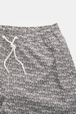 04651/ A trip in a bag Badeshorts 'Abstract' offwhite/schwarz gemustert, Frontdetail mit Tunnelzug, Microfaser, Regular Fit, Mesh-Innenfutter, Taschen.