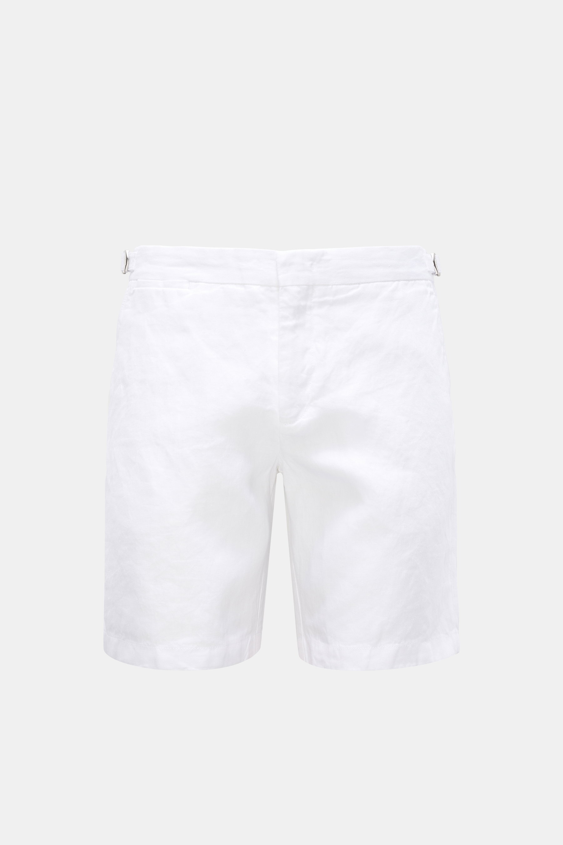 Orlebar Brown Leinenshorts 'Norwich' weiß