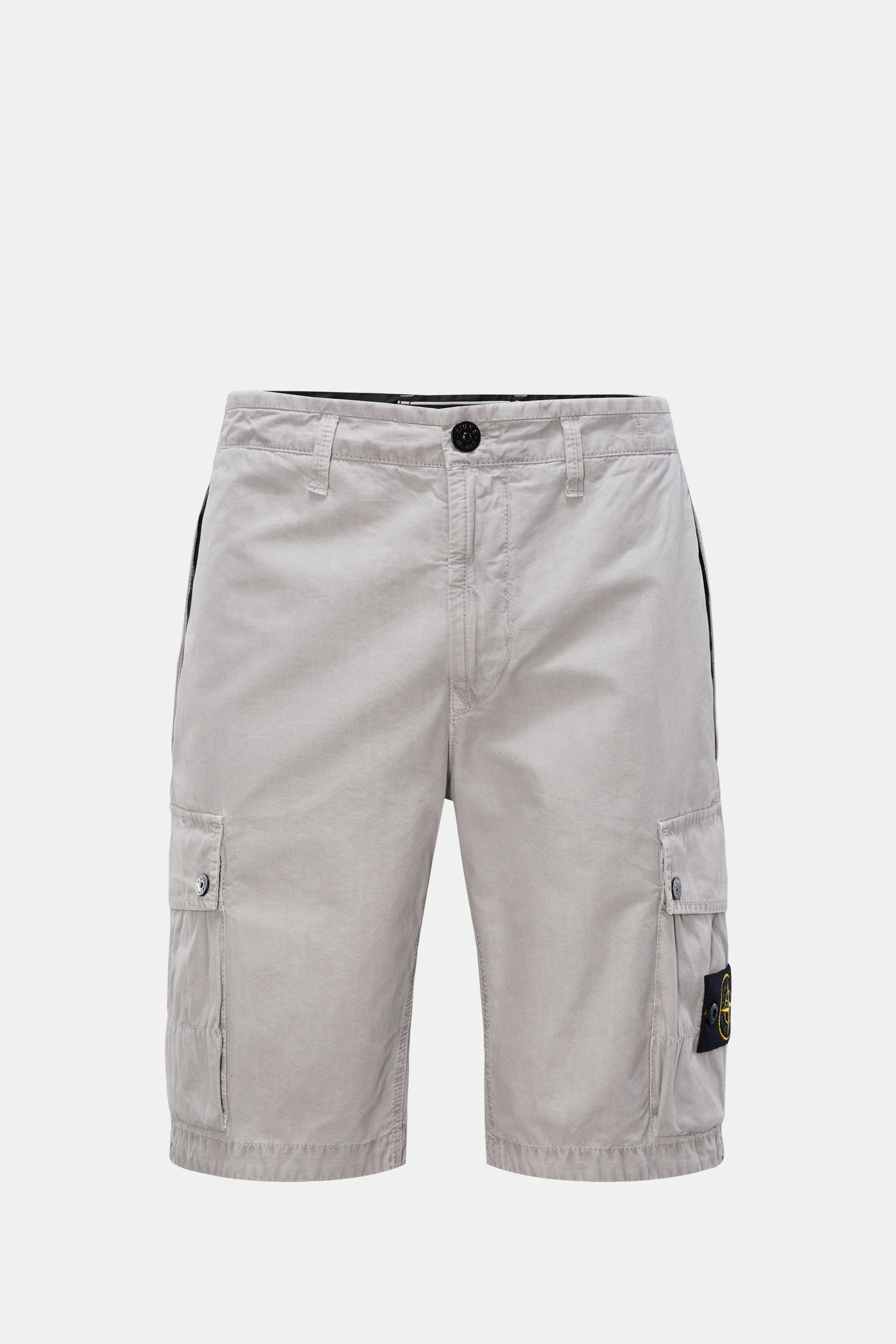 Stone Island Cargo-Bermudas 'Old Effect' hellgrau