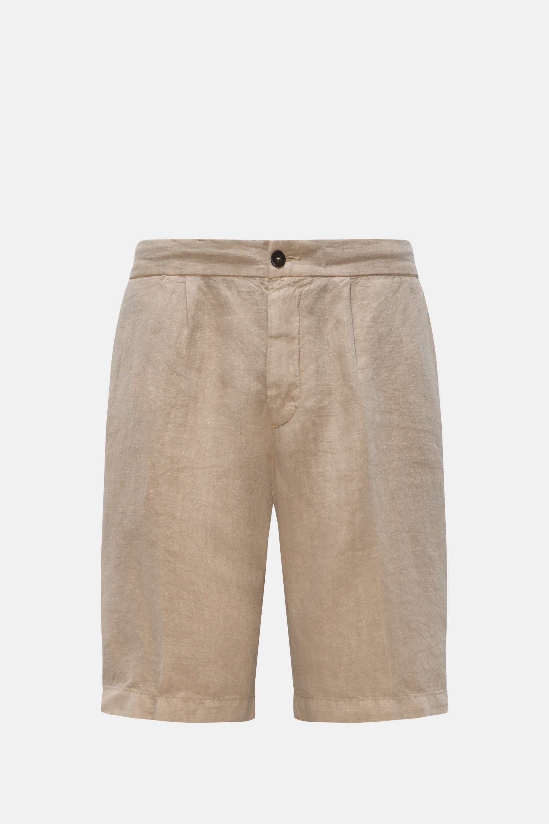 Devorè Leinen-Bermudas beige