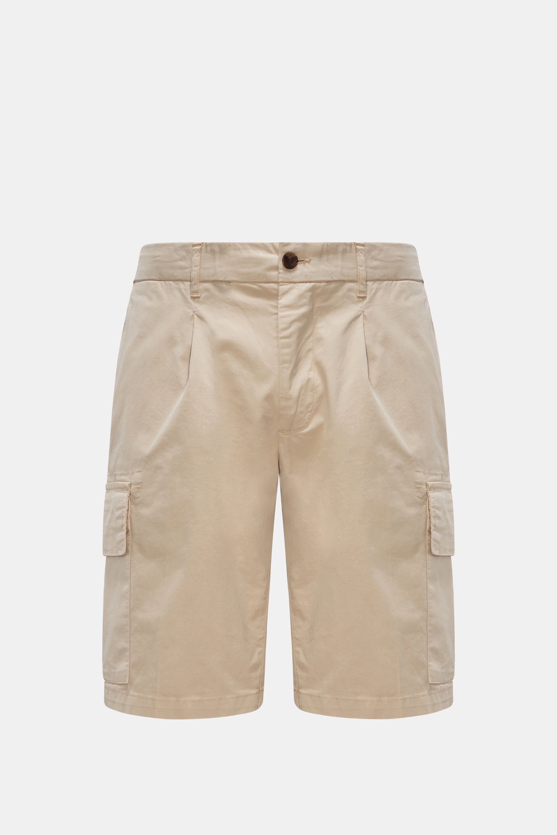 Devorè Cargo-Bermudas beige