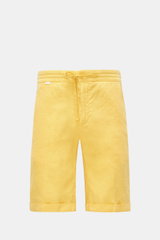 04651/ A trip in a bag Leinen-Bermudas 'Linen Bermuda' gelb